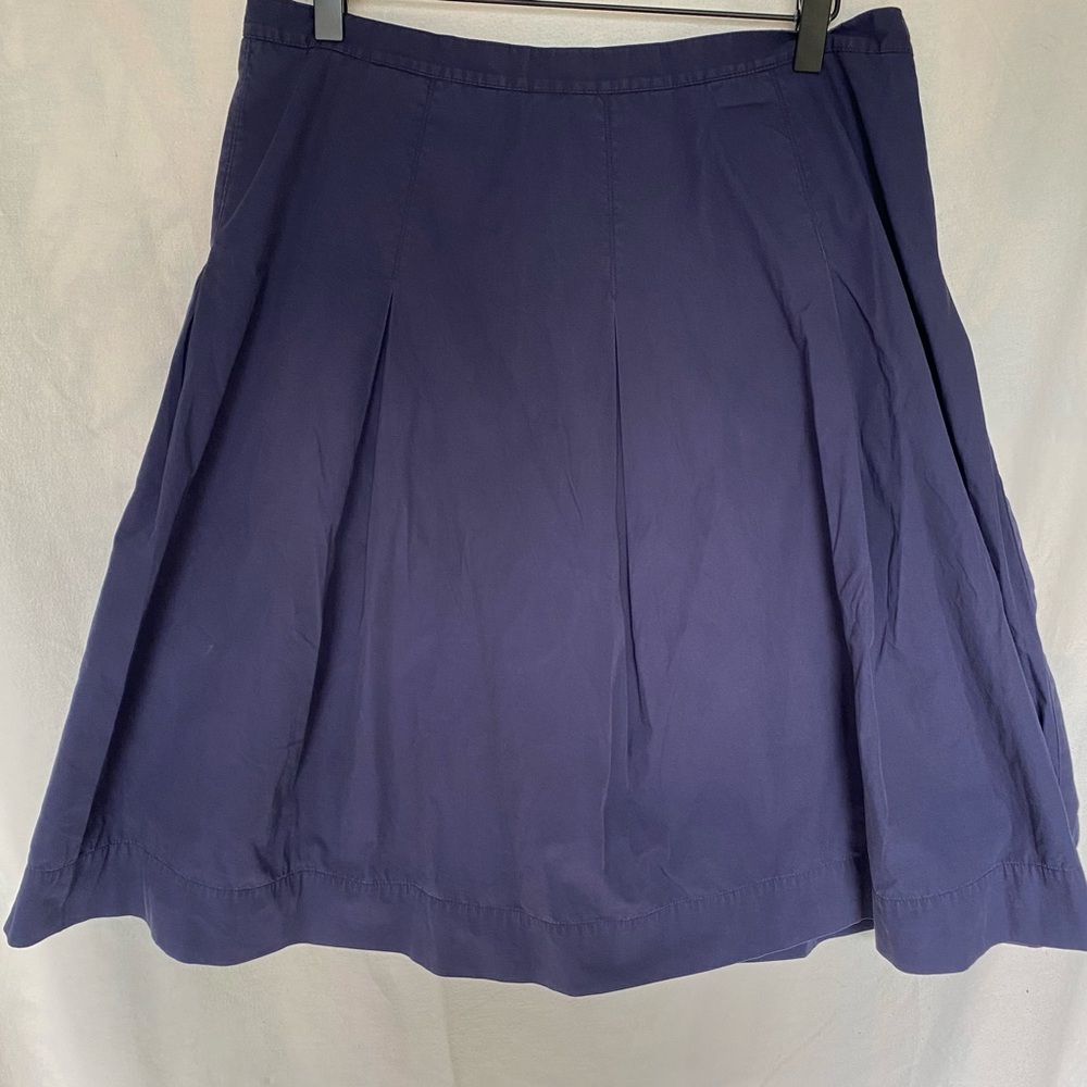 Women's Pleated Blue Skirt